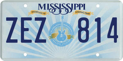 MS license plate ZEZ814