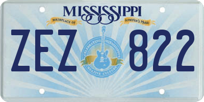 MS license plate ZEZ822