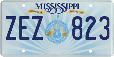MS license plate ZEZ823