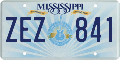 MS license plate ZEZ841
