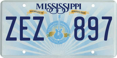 MS license plate ZEZ897