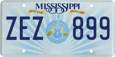 MS license plate ZEZ899