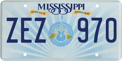 MS license plate ZEZ970