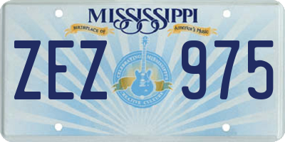 MS license plate ZEZ975