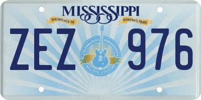 MS license plate ZEZ976