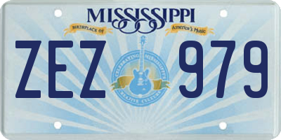 MS license plate ZEZ979