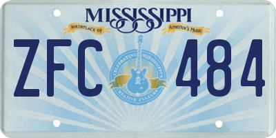 MS license plate ZFC484