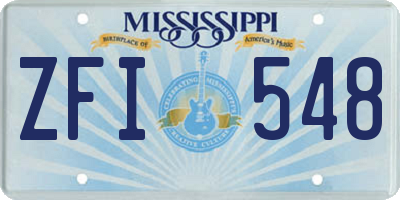 MS license plate ZFI548