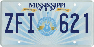 MS license plate ZFI621