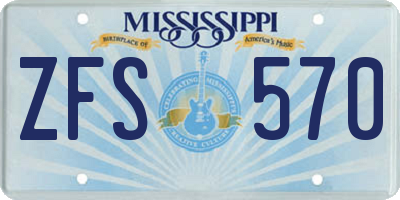 MS license plate ZFS570