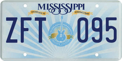 MS license plate ZFT095