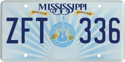 MS license plate ZFT336