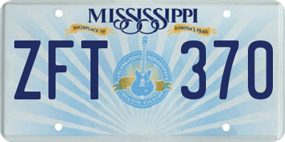MS license plate ZFT370