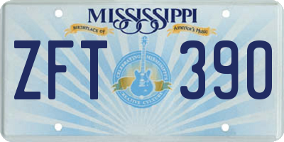 MS license plate ZFT390