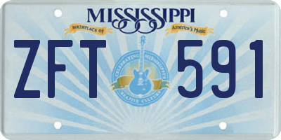 MS license plate ZFT591