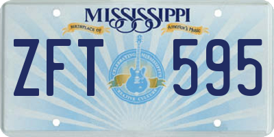 MS license plate ZFT595