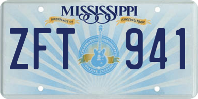 MS license plate ZFT941