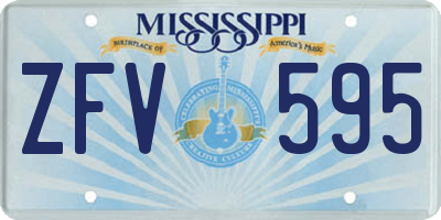 MS license plate ZFV595