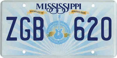 MS license plate ZGB620