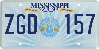 MS license plate ZGD157