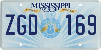 MS license plate ZGD169
