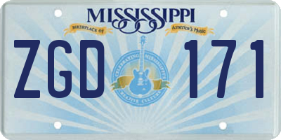 MS license plate ZGD171
