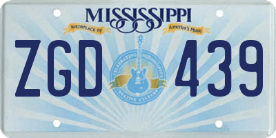 MS license plate ZGD439