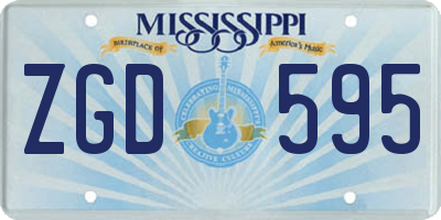 MS license plate ZGD595