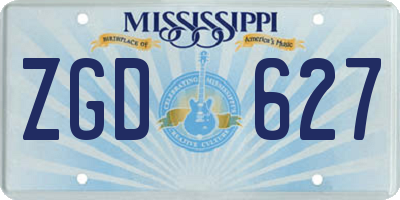 MS license plate ZGD627