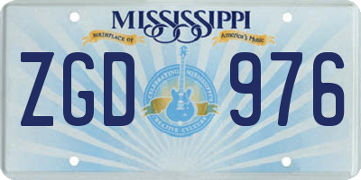 MS license plate ZGD976
