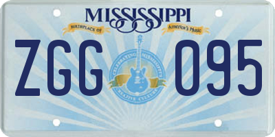 MS license plate ZGG095