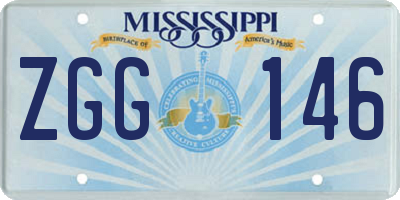 MS license plate ZGG146