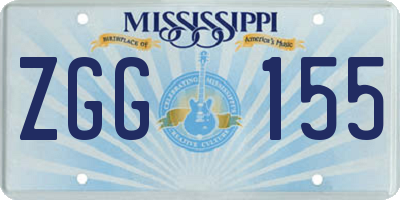 MS license plate ZGG155