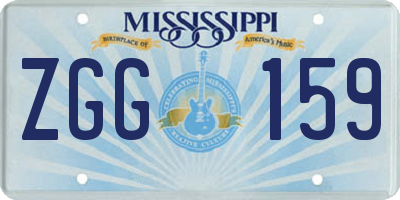 MS license plate ZGG159