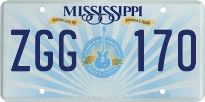 MS license plate ZGG170