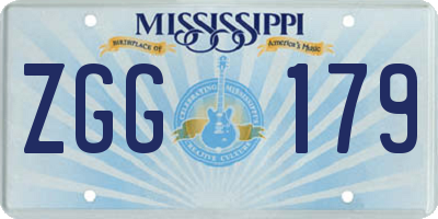 MS license plate ZGG179