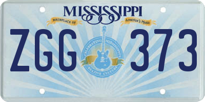 MS license plate ZGG373
