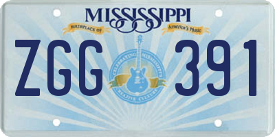 MS license plate ZGG391