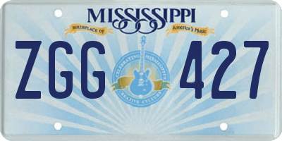 MS license plate ZGG427