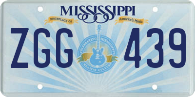 MS license plate ZGG439