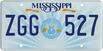 MS license plate ZGG527