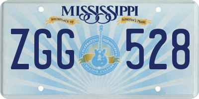 MS license plate ZGG528