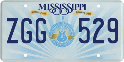 MS license plate ZGG529