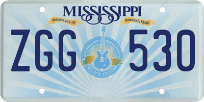 MS license plate ZGG530