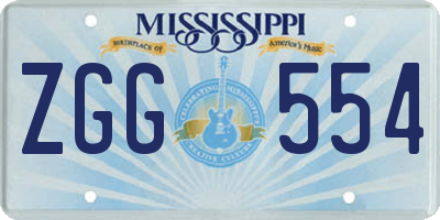 MS license plate ZGG554