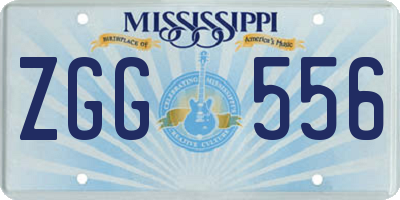 MS license plate ZGG556
