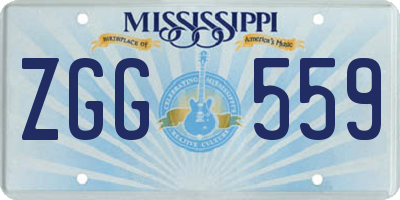 MS license plate ZGG559