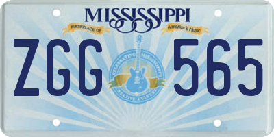 MS license plate ZGG565