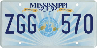 MS license plate ZGG570