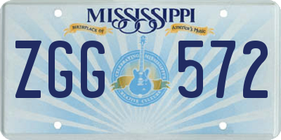 MS license plate ZGG572
